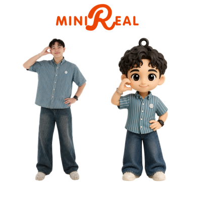 Custom Cartoon Keychain Figurine - Image 5