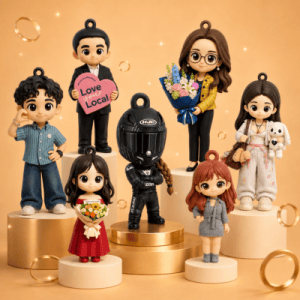 Custom Cartoon Keychain Figurine